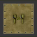 High Quality Golden Weapon Components With Mounting Plate And Multiple Parts