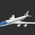 United States Air Force Military Aircraft As Strategic Weapon System With Blue White Livery