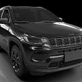 Black Jeep SUV With Modern Exterior And Front Styling Details
