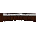 Wooden Corner Display Cabinet Shelving With Glass Display Panels And Storage Cabinets