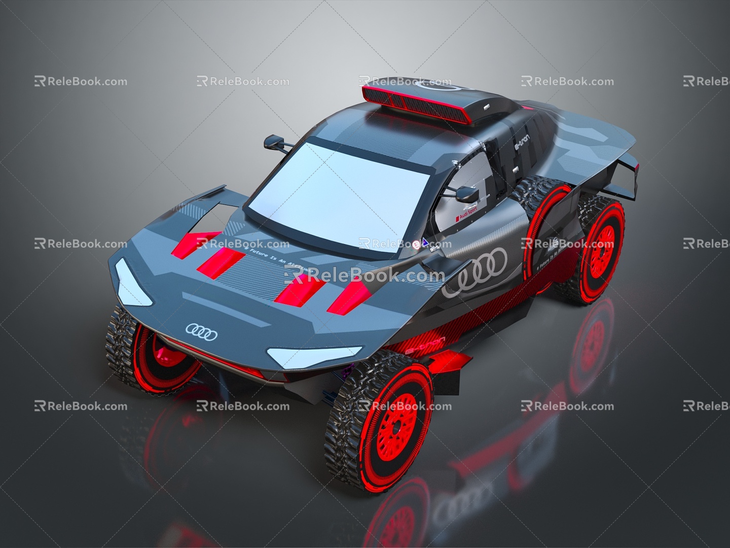 Modern Toy Car All-terrain Vehicle Four-wheeler 3d model