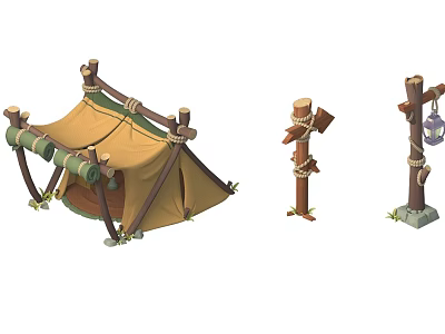 Q version stylized 3d model