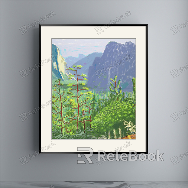 modern landscape painting decorative painting model