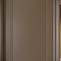 Modern Interior With Brown Wall Paneling And Marble