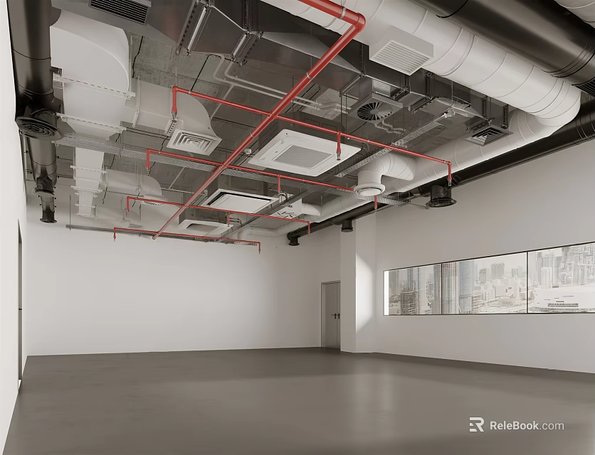 Elegant Ceiling Drapery Design With Flowing Fabric For Modern Interior Room Decor 3d model 