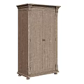 Three Vintage Wooden Storage Cabinets With Panel Doors And Decorative Legs Design