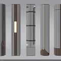 Modern Decorative Columns Featuring Sleek Designs Various Styles And Metallic Finishes 3d model