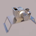 Industrial Stainless Steel Centrifugal Fan With Metal Support Stand And Motor Assembly