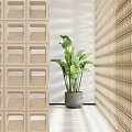 Silent Wind Cement Component Partition Cement Component Screen Silent Wind Cement Component Screen 3d model