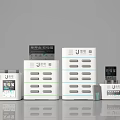 Portable Power Banks And Charging Stations With White Design Multiple Ports And J Logo