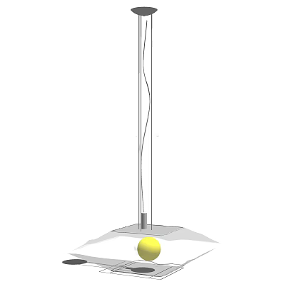 Modern chandelier 3d model