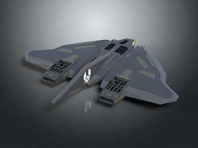 Modern Spaceship Spacecraft 3d model