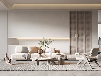modern living room home living room 3d model