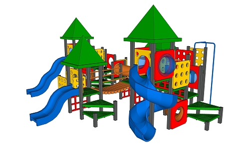 Children's landscape amusement park 3d model