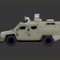 White Military Tank With Purple Wheels 3D Rendering Design Model