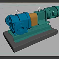 Heavy Duty Industrial Pump With Multicolor Body Motor Component And Stable Base For Mechanical Applications