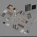 Stylish Modern Household Living Items Including Electronic Devices Books Lamps And Decor Accessories