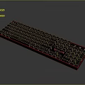 Keyboard Wireless Keyboard Computer Configuration Bluetooth Keyboard Gaming Keyboard Mechanical Keyboard Women's Keyboard 3d model
