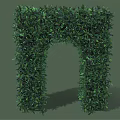 Green Plant Archway With Lush Foliage For Garden Decoration Design