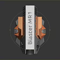 Turret Turntable Railgun Sci-fi Tower Defense Game Tower Defense Sci-fi Turret Game Turret Game Battery 3d model