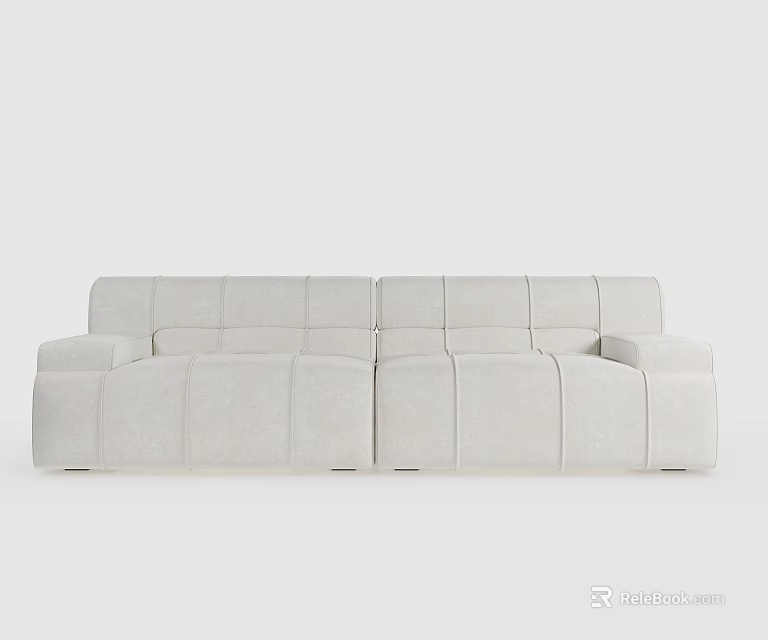 Modern Multi Person Sofa With Sectional Design And Comfortable Upholstered Seats 3d model