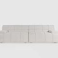 Modern Multi Person Sofa With Sectional Design And Comfortable Upholstered Seats 3d model