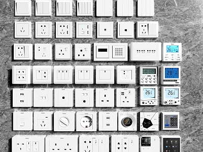 Switch socket intelligent panel model