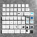 Switch socket intelligent panel 3d model