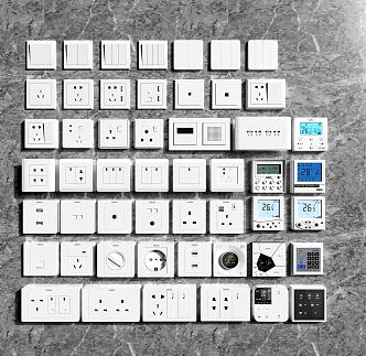 Switch socket intelligent panel 3d model