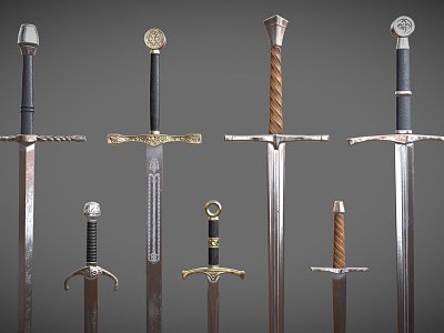 Medieval Swords and Daggers model