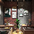 Brick Wall Open Milk Tea Shop With Handmade Desserts And Bar Counter In Bao'an District