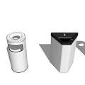Modern trash can 3d model