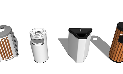 Modern trash can 3d model