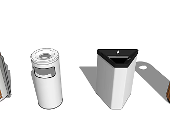 Modern trash can 3d model