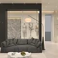 Modern Clothing Store Exterior with Glass Door Window Display Mannequins and Interior Racks