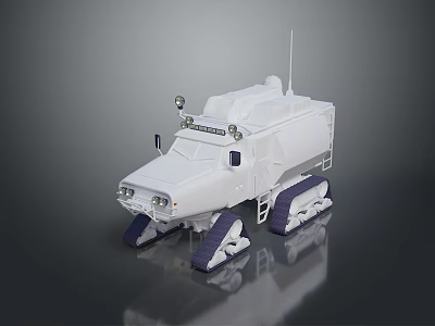 All Terrain Vehicle With Tracked Design For Rough Off Road Mobility 3d model