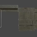 Portable Military Field Table 3d model