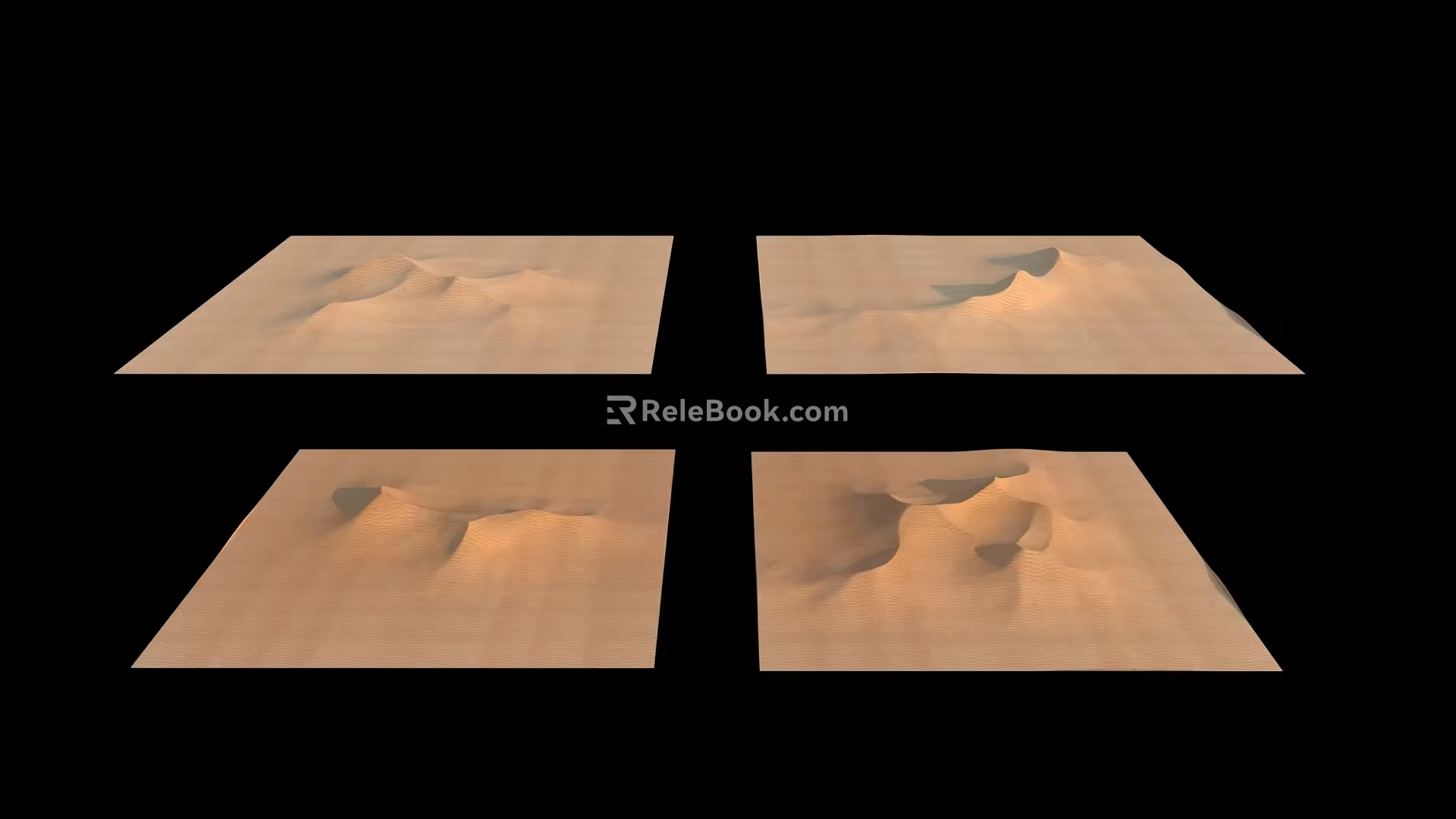small desert mound 3d model