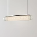 Contemporary Cylindrical Glass Pendant Light With Sleek Metal Frame And Soft Illumination For Interior Spaces