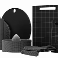 Kitchen Decorative Accessories Set With Wooden Cutting Boards Juicer And Towels