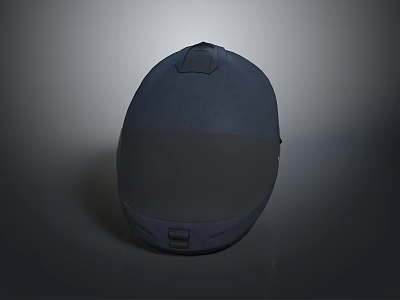 Weapon Tactical Helmet Featuring Dark Blue Protective Shell Full Face Visor And Secure Strap Design 3d model