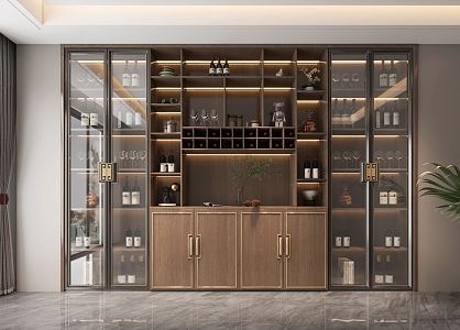 Wine Cabinet 3d model