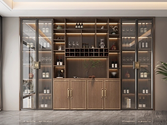 Wine Cabinet 3d model