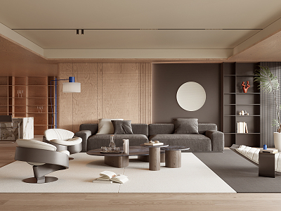 modern living room model