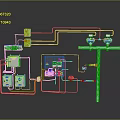 Electronic Control System With Electrical Components Sensors Wires And Control Panel