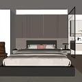Modern Bedroom Interior Design With King Bed Brown Armchair And Wooden Floors