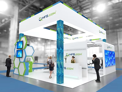 Modern Exhibition 3d model