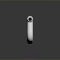 White Toy Gun Design With Pink Ball On Front And Ergonomic Handle Grip