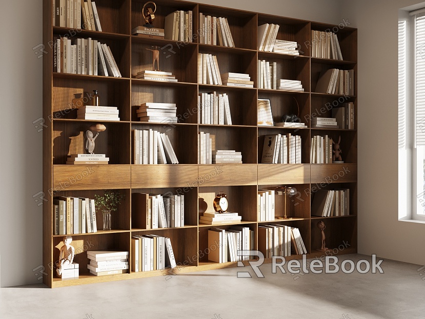 Bookcase Decorative Cabinet model