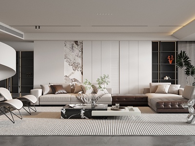 modern living room model